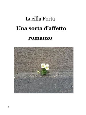 cover image of Una sorta d'affetto